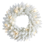 Nearly Natural W1173 18``Artificial Christmas Wreath With 20 LED Lights