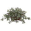 Nearly Natural 8210 14" Artificial Green Wandering Jew Plant in Decorative Planter