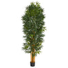 Nearly Natural 6.5` Phoenix Palm Artificial tree with Natural Trunk