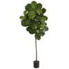 Nearly Natural 6.5` Fiddle Leaf Artificial Tree