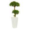 Nearly Natural 9239 50" Artificial Green Bonsai Styled Podocarpus Tree in Tower Planter