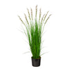 Nearly Natural P1570 6’ Grass Artificial Plant in Black Tin Planters