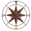 Nearly Natural 7146 18`` Rustic Nautical Metal Compass Wall Art Decor