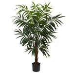 Nearly Natural 5407 4.5' Artificial Green Bulb Areca Tree