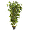 Nearly Natural 9135 57" Artificial Green Real Touch Bamboo Tree in Pot, UV Resistant (Indoor/Outdoor)