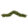 Nearly Natural 6` Christmas Pine Artificial Garland with 50 Warm White LED Lights and Berries