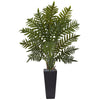 Nearly Natural 6314 4.5' Artificial Green Evergreen Plant in Black Planter