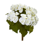 Nearly Natural 11`` Begonia Bush Artificial Flower (Set of 4)