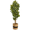 Nearly Natural T2968 6` Oak Artificial Tree in Natural Cotton Planters