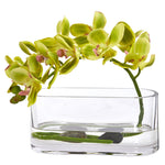 Nearly Natural Phalaenopsis Orchid Artificial Arrangement in Glass Vase