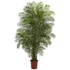 Nearly Natural 5435 7.5' Artificial Green Areca Palm Tree, UV Resistant (Indoor/Outdoor)