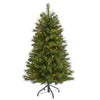 Nearly Natural 4` West Virginia Mountain Pine Artificial Christmas Tree with 100 Clear Lights and 322 Bendable Branches