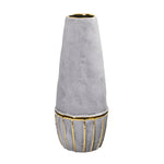 Nearly Natural 0771-S1 15” Regal Stone Decorative Vase with Gold Accents