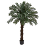 Nearly Natural 6936 6' Artificial Green Cycas Tree, UV Resistant (Indoor/Outdoor)