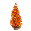 Nearly Natural T3277 2` Halloween Christmas Tree with 50 LED lights in Burlap Base