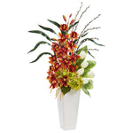 Nearly Natural Cymbidium Orchid