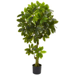 Nearly Natural 5501 Artificial Green Schefflera Tree, UV Resistant (Indoor/Outdoor)