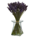 Nearly Natural 1331 Lavender Bundle with Vase