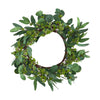 Nearly Natural W1140 22`` Eucalyptus and Berry Artificial Wreath