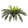 Nearly Natural 6075-S2 13" Artificial Green Cycas Plant, Set of 2