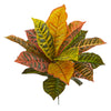 Nearly Natural 6255-S6 17" Artificial Real Touch Garden Croton Plant, Set of 6, Multicolor