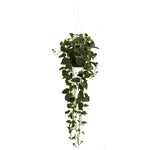 Nearly Natural Philodendron Hanging Basket Silk Plant