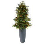 Nearly Natural T2427 5’ Artificial Christmas Tree with 100 Clear Lights