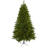 Nearly Natural 5374 7.5' Artificial Green Windermere Christmas Tree with Clear Lights
