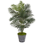 Nearly Natural 9842 58" Artificial Green Paradise Palm Tree in Decorative Planter