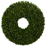 Nearly Natural 4350 24" Artificial Green Boxwood Wreath