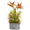 Nearly Natural 8689 34" Artificial Green Tropical & Greens Plant in Metal Planter