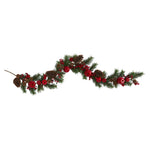 Nearly Natural 6` Apple, Berries and Pinecone Artificial Garland