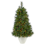 Nearly Natural T2293 50” Artificial Christmas Tree with 100 Clear Lights