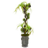 Nearly Natural 9987 47" Artificial Green Tillandsia Plant in Vintage Metal Planter