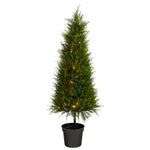Nearly Natural T1708 3.5` Cypress Artificial Tree with 350 LED Lights