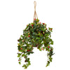 Nearly Natural 6987 41" Artificial Green Strawberry Bush in Hanging Basket