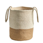 Nearly Natural 0325-S1 12" Handmade Natural Cotton Woven Planters