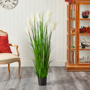 Nearly Natural P1679 4.5’ Plum Grass Artificial Plants