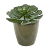 Nearly Natural 8783 12" Artificial Green Giant Echeveria Succulent Plant in Planter