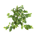 Nearly Natural 6059-S3 24" Artificial Green Pothos Hanging Bush, Set of 3