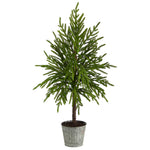 Nearly Natural T3399 35`` Christmas Artificial Tree in Decorative Planter