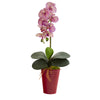Nearly Natural 23`` Phalaenopsis Orchid Artificial Arrangement in Vase