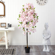 Nearly Natural T1702 5` Cherry Blossom Artificial Trees