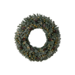 Nearly Natural W1280 4` Artificial Christmas Wreath With 50 Clear LED Lights