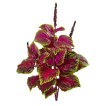 Nearly Natural 6204-S6 23" Artificial Maroon Coleus Bush Plant, Set of 6