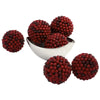 Nearly Natural 4812-S6 5" Artificial Red Berry Ball, Set of 6