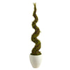 Nearly Natural T2518 54`` Mohlenbechia Spiral Artificial Tree in White Planter