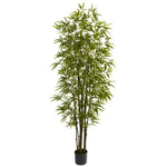 Nearly Natural 5421 7' Artificial Green Bamboo Tree