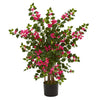 Nearly Natural 5562 3.5' Artificial Green & Pink Bougainvillea Tree