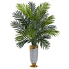 Nearly Natural 34``Areca Palm Artificial Plant in Designer Planter